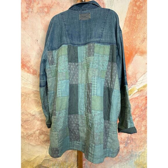 Free People We The Free Heritage Quilted Shirt Jacket - Picture 7 of 8